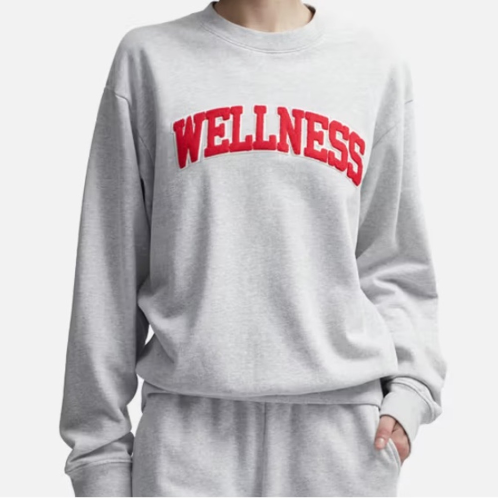 Sporty&Rich Wellness Ivy Boucle Crewneck Size: XL
